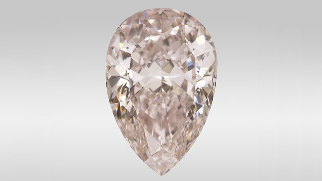 Fancy Pink Pear-Shaped Diamond with HPHT Color Enhancement Fancy Pink Pear-Shaped Diamond with HPHT Color Enhancement