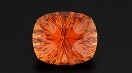 A bright orange, multi-faceted gem. A bright orange, multi-faceted gem.