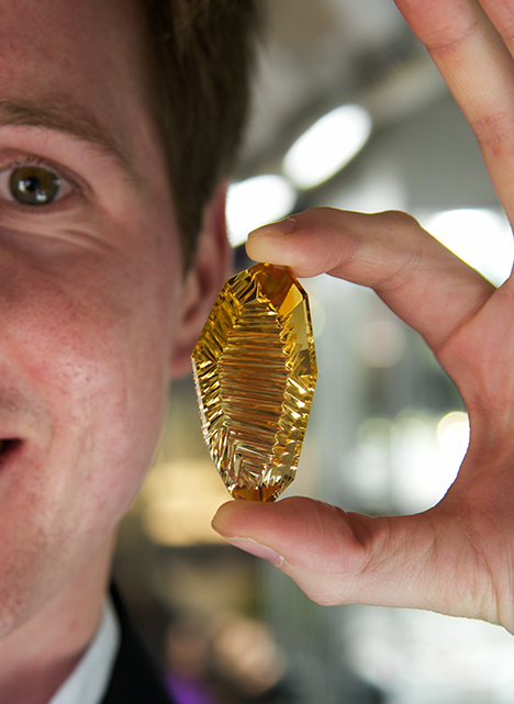 Citrine sun carving Citrine sun carving