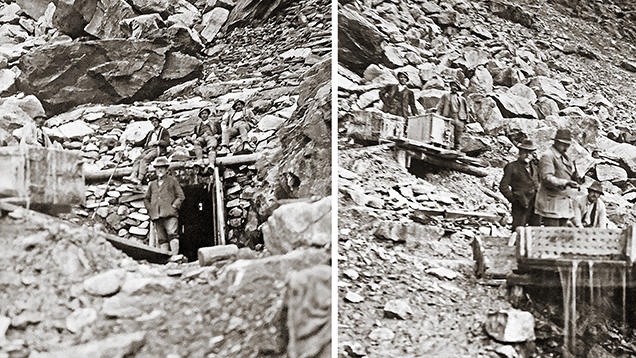 Habachtal emerald mine in the second half of the 1930s Habachtal emerald mine in the second half of the 1930s