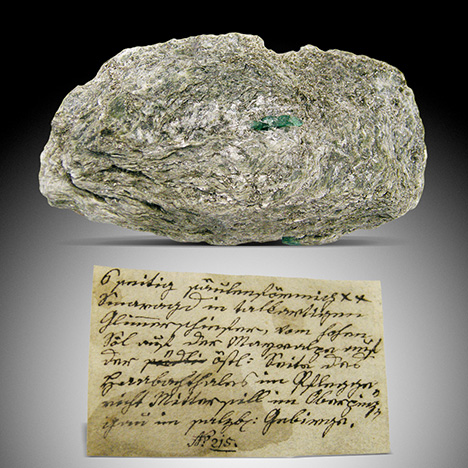 Emerald crystal in matrix from Mathias Mielichhofer's collection Emerald crystal in matrix from Mathias Mielichhofer's collection