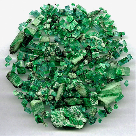 Typical quality of Habachtal emeralds mined in the 1960s and 1970s Typical quality of Habachtal emeralds mined in the 1960s and 1970s