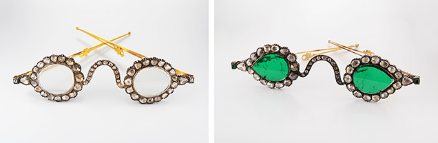 Diamond (left) and emerald (right) lenses. Diamond (left) and emerald (right) lenses.