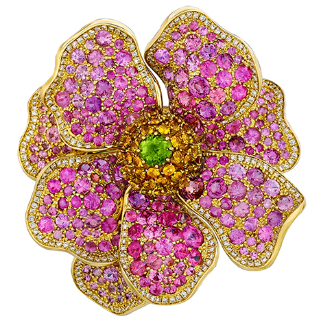 Jessie brooch by Paula Crevoshay. Jessie brooch by Paula Crevoshay.