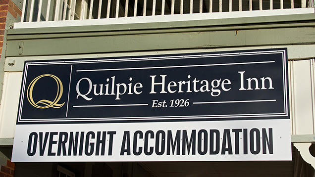 Quilpie Heritage Inn（奎尔派遗产酒店）标示