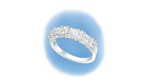 Setting a Princess-cut Center Stone in a Platinum Mounting with V-Prongs
