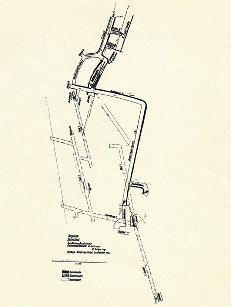 Map of the C and D Galleries at Habachtal, Drawn by Anton Hager Jr. Map of the C and D Galleries at Habachtal, Drawn by Anton Hager Jr.