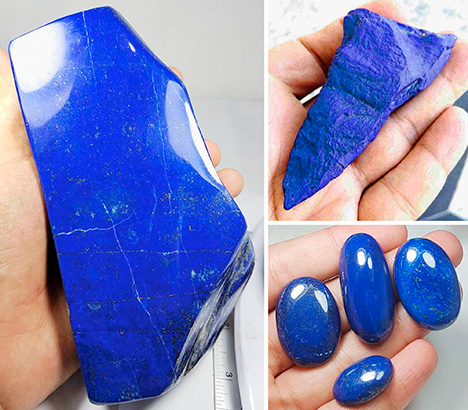 Lapis lazuli from Afghanistan, sold at Namak Mandi Lapis lazuli from Afghanistan, sold at Namak Mandi
