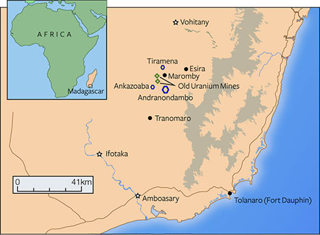 Map of new rush area
