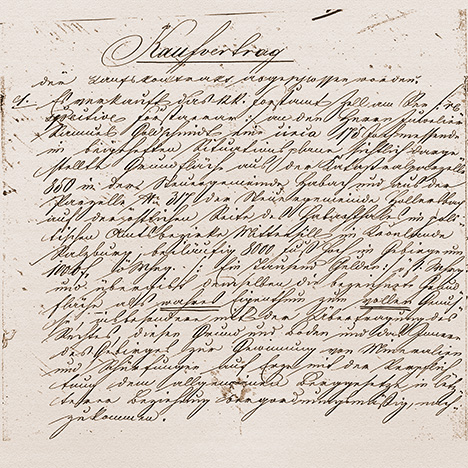 Notarized contract between the Austrian government and Samuel Goldschmidt Notarized contract between the Austrian government and Samuel Goldschmidt
