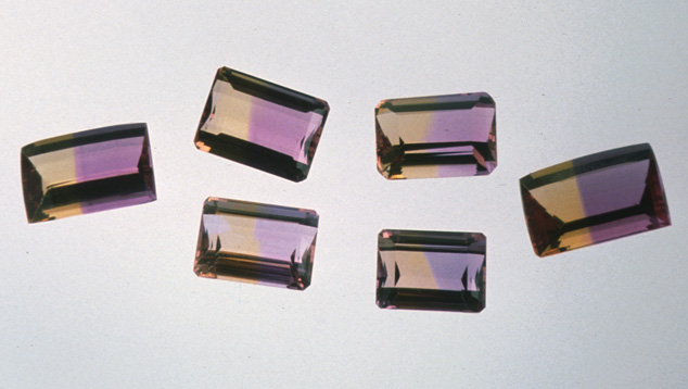 Emerald-cut Ametrines