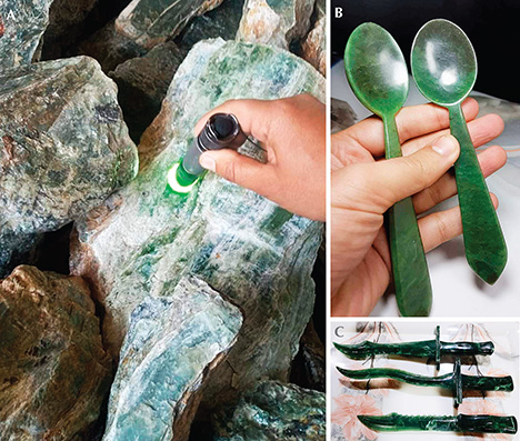 Nephrite from Pakistan, sold at Namak Mandi Nephrite from Pakistan, sold at Namak Mandi