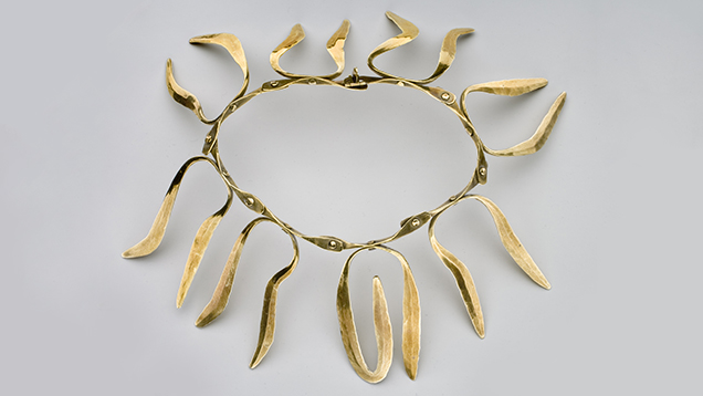 黄铜项链，Harry Bertoia 作品。