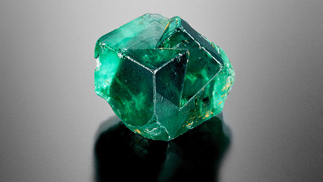 Cluster of green fluorite cubes