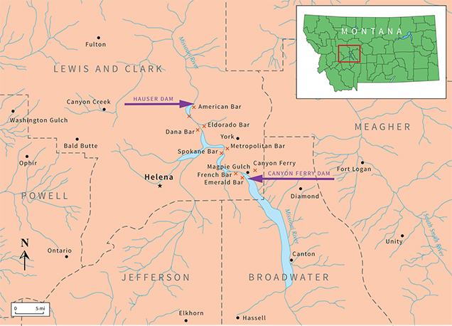 Missouri Map of Gravel Bars