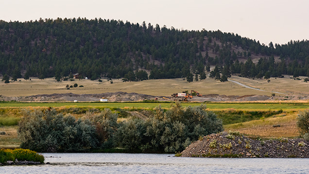 Eldorado Bar mine seen from river