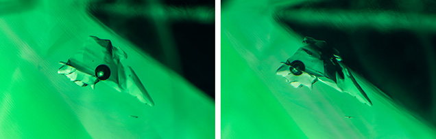 Movement of a gas phase in fluorite