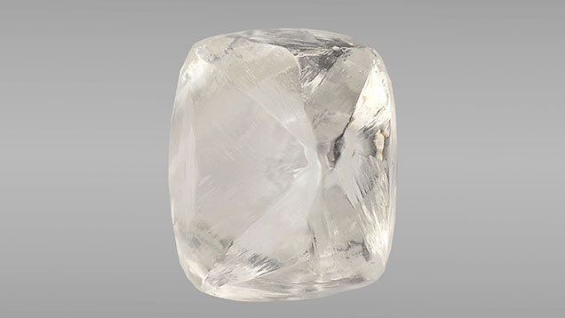 Freeform topaz under daylight-equivalent light.