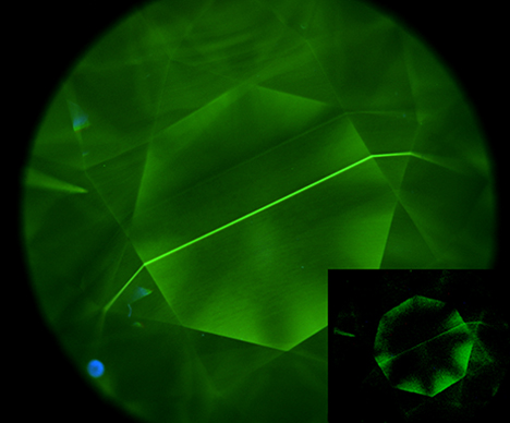 DiamondView of CVD synthetic diamond