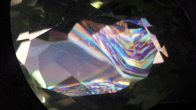 Prasiolite with Brazil-law twinning in optic-axis direction