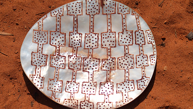 Australian carved shell.