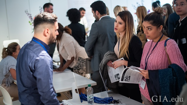 London GIA Jewelry Career Fair attendees also had the opportunity to network with recruiters and participate in one-on-one coaching sessions with industry experts. Photo by GIA