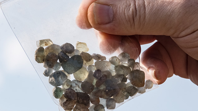 Sapphires in a bag