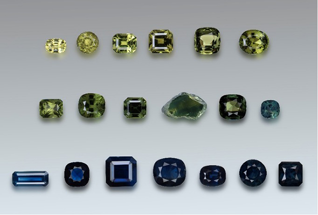 Some of the studied samples from Australia.