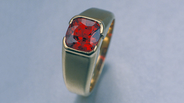 Spinel Ring. Spinel is a magnificent-but-rare stone that is durable enough to be worn in all types of jewelry. - Courtesy Thomas Baross