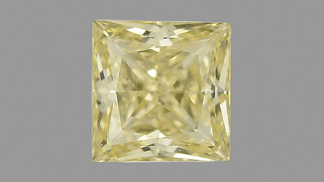 Fancy yellow 0.40 ct type Ib CVD-grown synthetic diamond