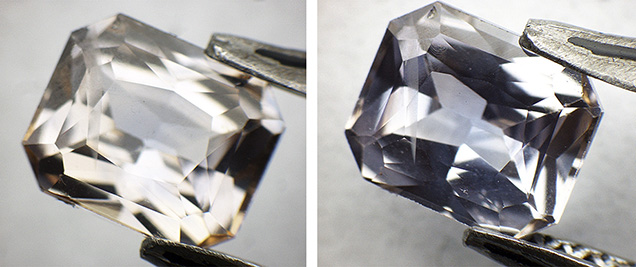 Sapphire reverts to original color Sapphire reverts to original color