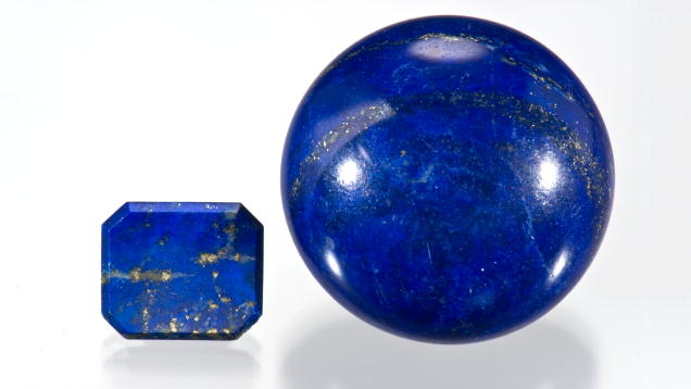 Lapis Lazuli. Large lapis rough can be fashioned into spheres or tablets. Lapis lazuli spheres are popular among collectors. - Robert Weldon