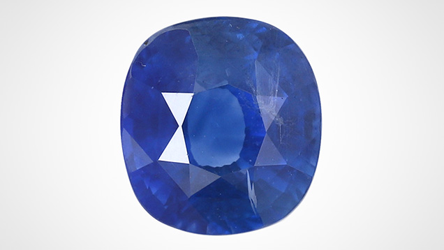 Heated blue sapphire with unusual inclusions. Heated blue sapphire with unusual inclusions.