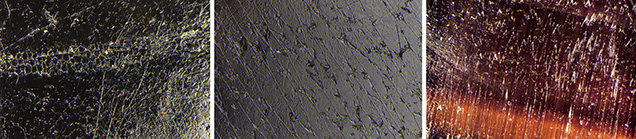 Columnar structures and polish lines observed in the beads. Columnar structures and polish lines observed in the beads.