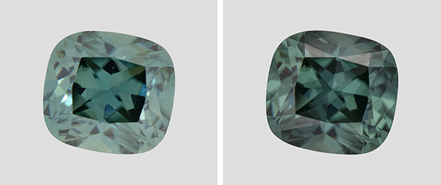 Two illuminants produce little variation in the bodycolor of this ziron. Two illuminants produce little variation in the bodycolor of this ziron.