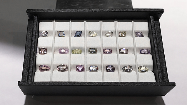 Suite of 21 unheated sapphires from Ilakaka, Madagascar
