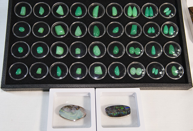 Chrysoprase from Australia.