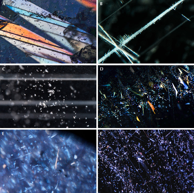 Microscopic images showcasing various mineral structures and textures, featuring colorful patterns and crystalline formations. Microscopic images showcasing various mineral structures and textures, featuring colorful patterns and crystalline formations.