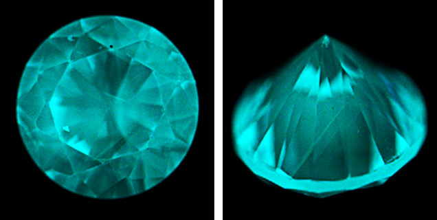 Growth patterns of HPHT-grown material. Growth patterns of HPHT-grown material.