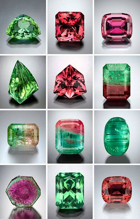 Twelve jewelry designers from all over the U.S. will use these 12 stones in one-of-a-kind jewelry pieces.