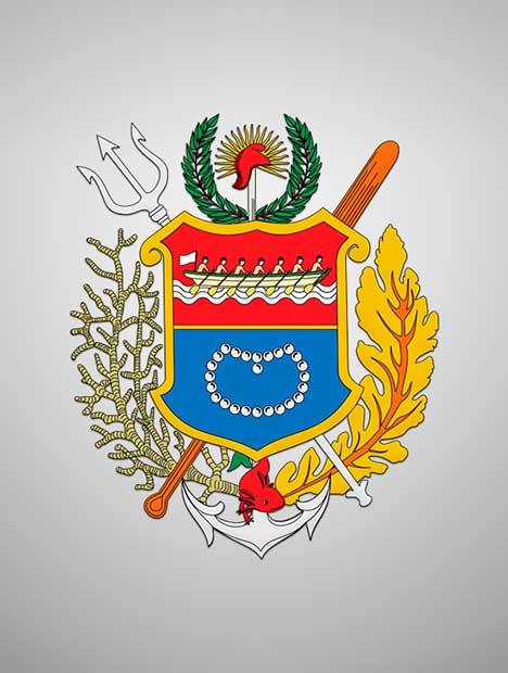 Coat of arms of Nueva Esparta, Venezuela.