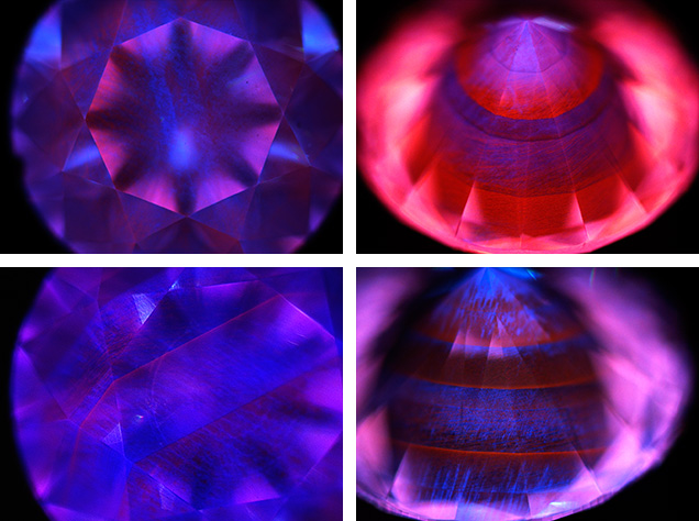 DiamondView images of large CVD synthetic diamonds
