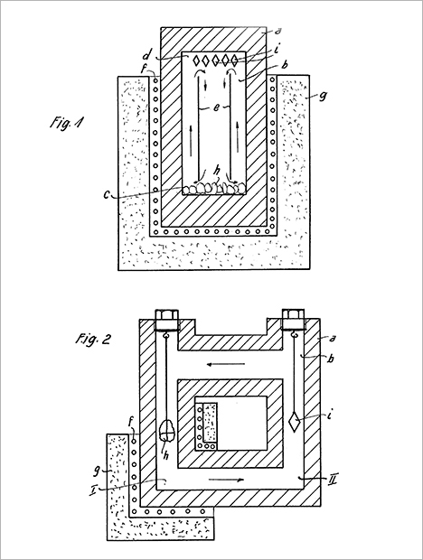 Nacken’s vertical, horizontal temperature gradients for single-crystal growth