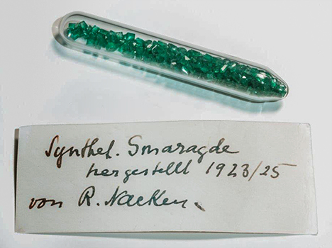 Synthetic emeralds grown by Nacken