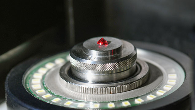 Ruby in measurement instrument