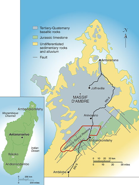 Map of sapphire deposits in Madagascar. Map of sapphire deposits in Madagascar.